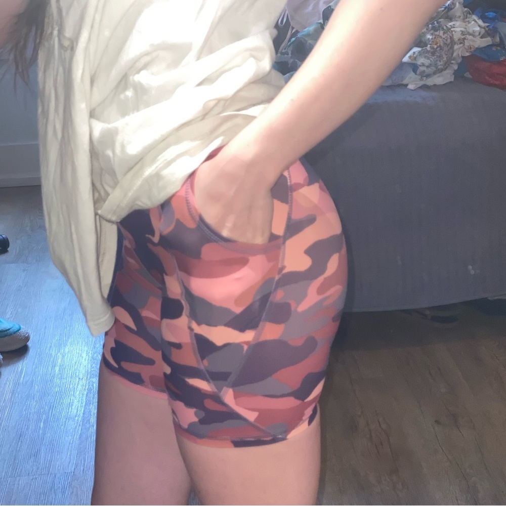 Old Navy pink camp bike shorts